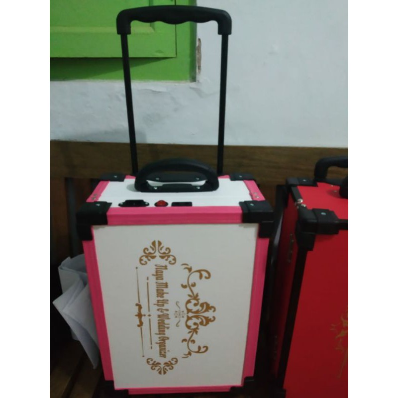 BEAUTYCASE MINI FM TUTUP AKRILIK FREE KAKI STAND