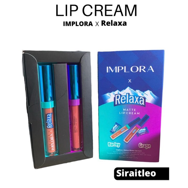 IMPLORA LIPCREAM RELAXA IMPLORA LIPCREAM MATTE X RELAXA 100% ORIGINAL