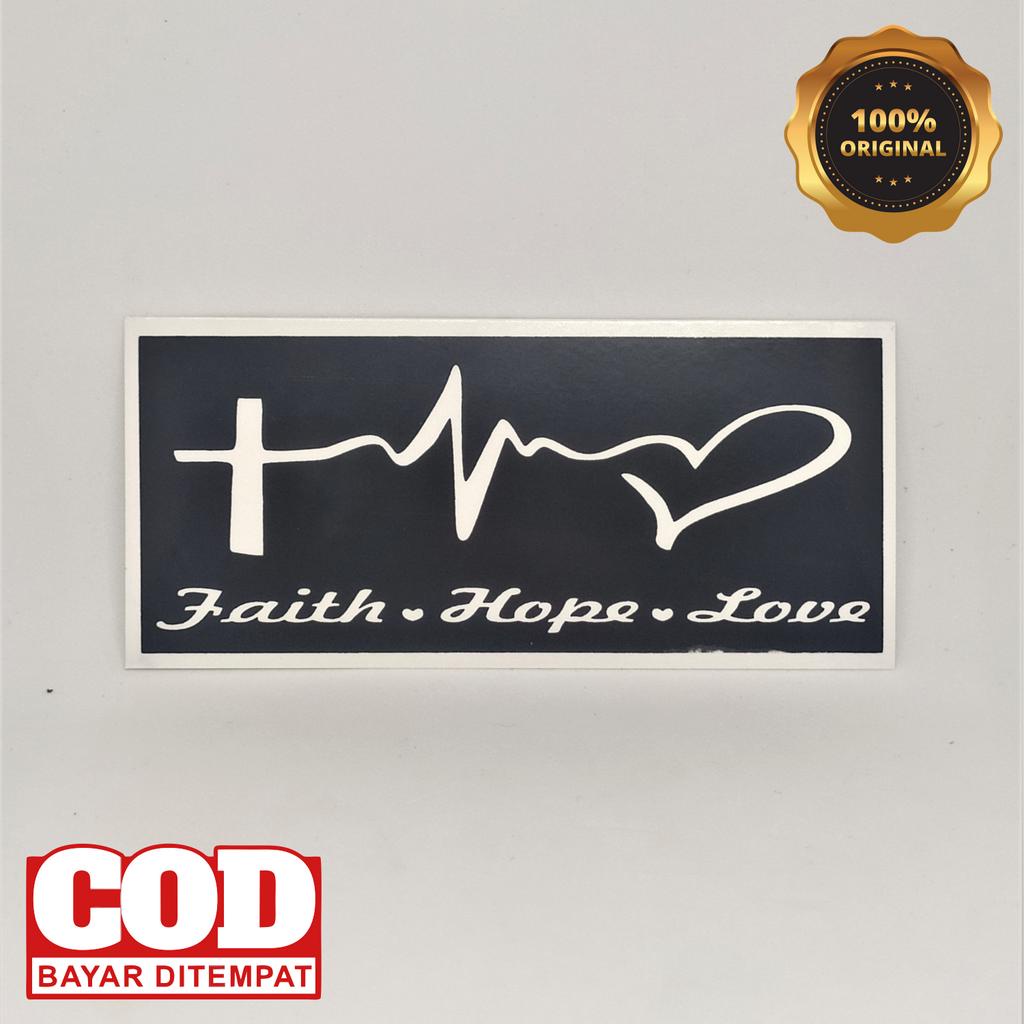 

FAITH , Stiker Rohani Kristen Faith Hope Love , Stiker Gambar Rohani , Stiker Rohani Katolik