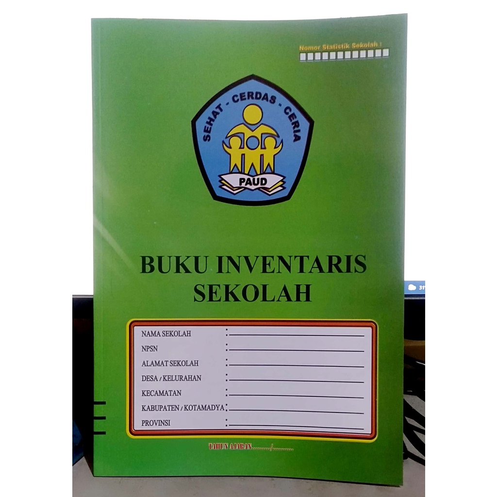 

Buku Inventaris Sekolah untuk TK - Paud (Buku Administrasi Guru TK/Paud)