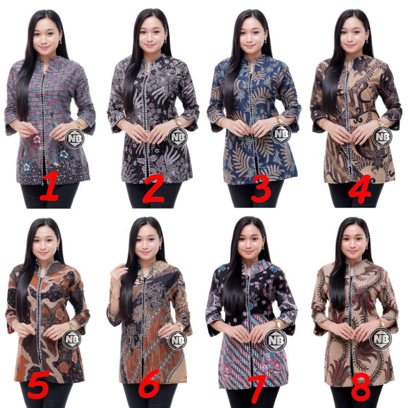 ATASAN BATIK MOTIF BATIK SOGAN M L XL XXL