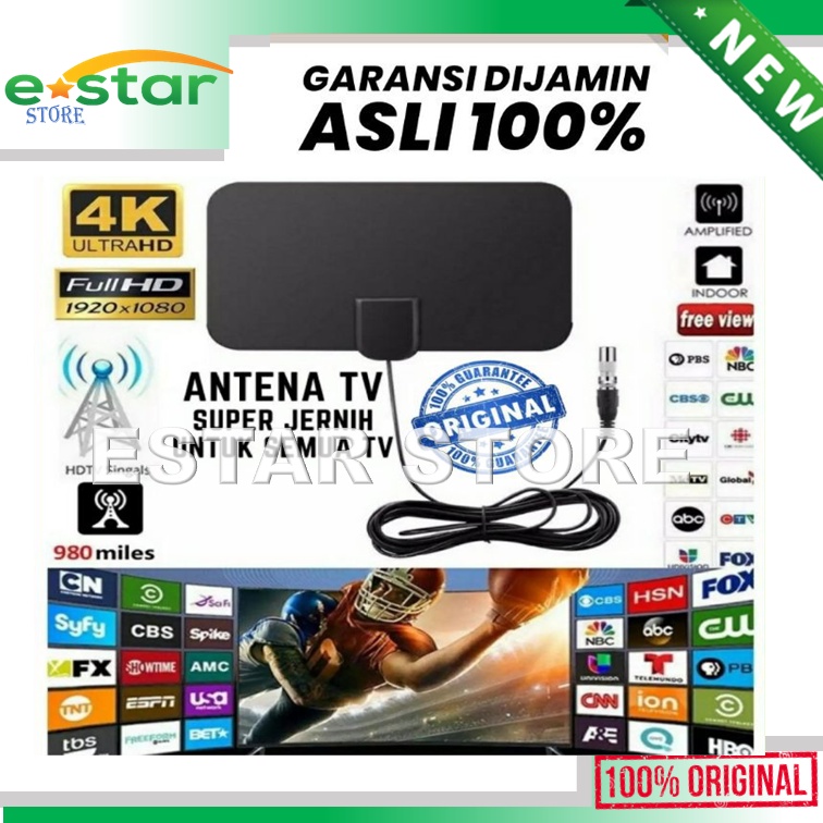 Antena Tv Dalam Ruangan Led Indoor Led TV Digital HD & Antenna Tabung indoor Super Jernih High Gain 