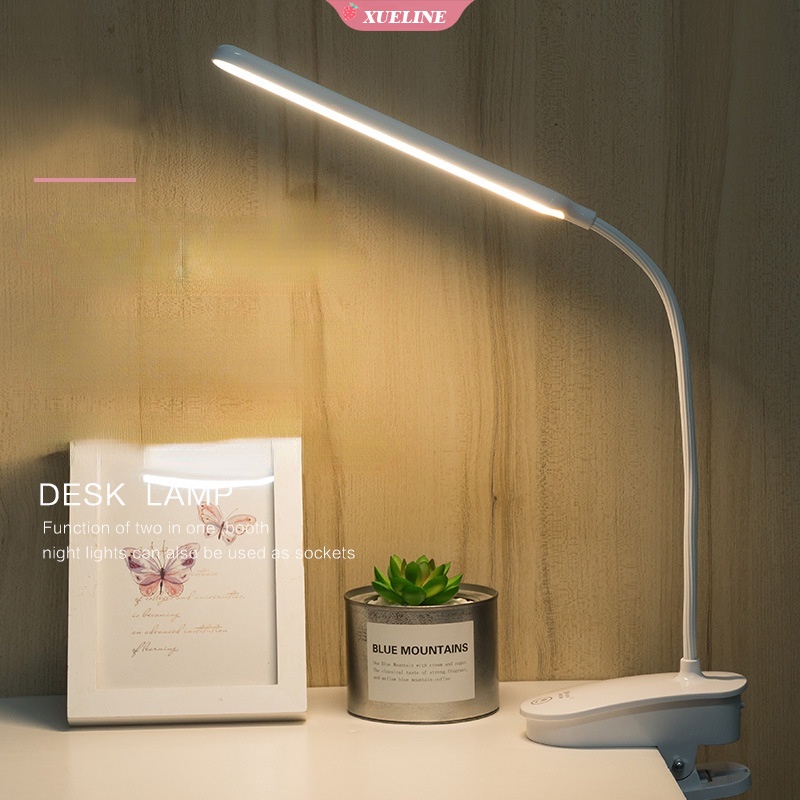 LED Eye Care Lamp Light USB Dimmable Bedside Desk Table Lamp Adjustable Study/Work/Reading Light Ready Stock