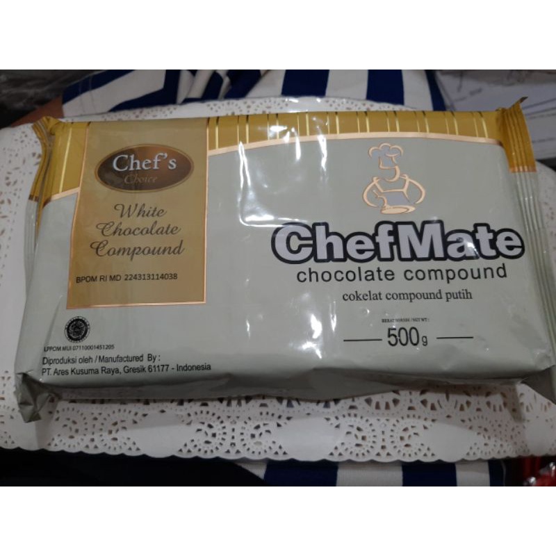 

CHEFMATE PUTIH/WHITE BLOK 500GR, BISA DIPARUT & DILUMERKAN