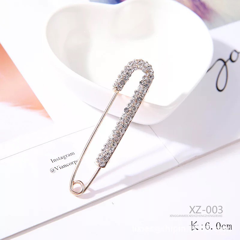 Ins Kepribadian Shiny Bros Berlian Imitasi Rusa Merak Bros Mutiara Unisex Bros Aksesoris indah-11#