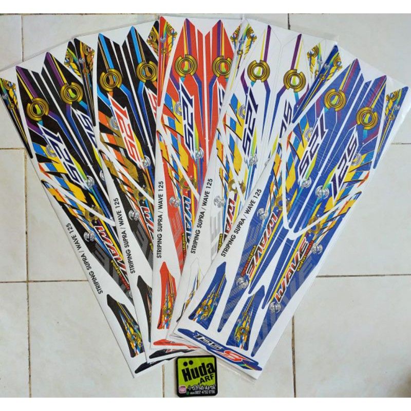 striping sticker lis variasi honda supra x 125 wave thailook terlaris