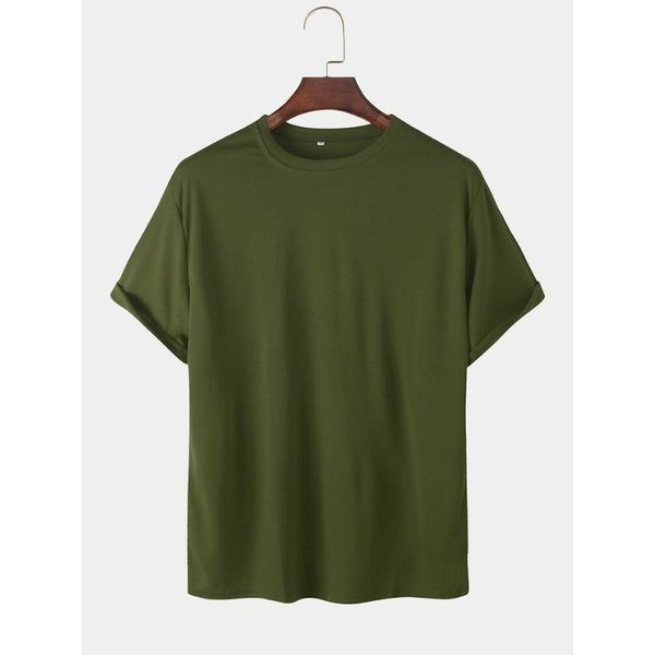 KAOS POLOS HIJAU ARMY XXL