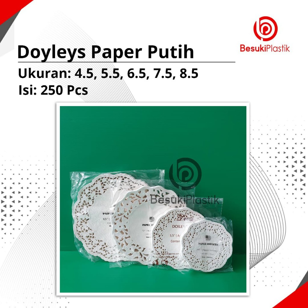

Paper Doyleys 250pcs / Paper Doiley / Kertas Kue / Kertas Bundar Alas Kue / Kertas Alas Toples