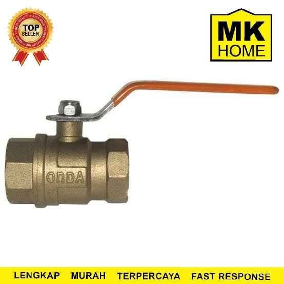 Ball Valve Kuningan ONDA Drat 3/4" inch / Stop kran Onda / Kran Air