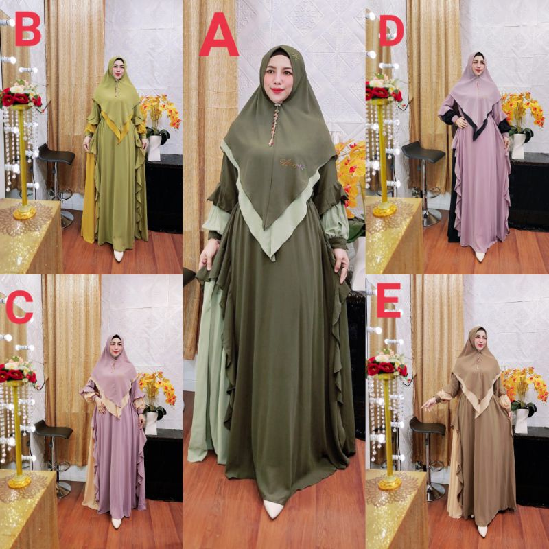 ALISYA SYARI / ORIGINAL BY ARSYAKAYLA/ SET KHIMAR