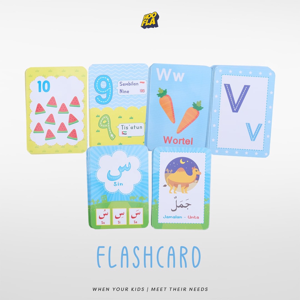 Hooflakids Flashcard Kartu Pintar Mainan Edukasi Anak