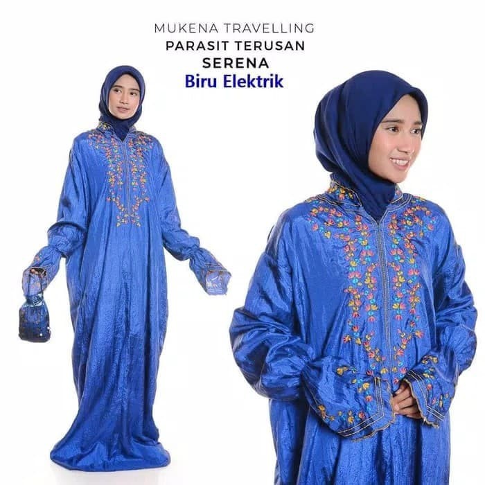 Mukena Terusan Abaya Parasut/Harga Grosir/Best Seller/Bisa Bayar Di Tempat