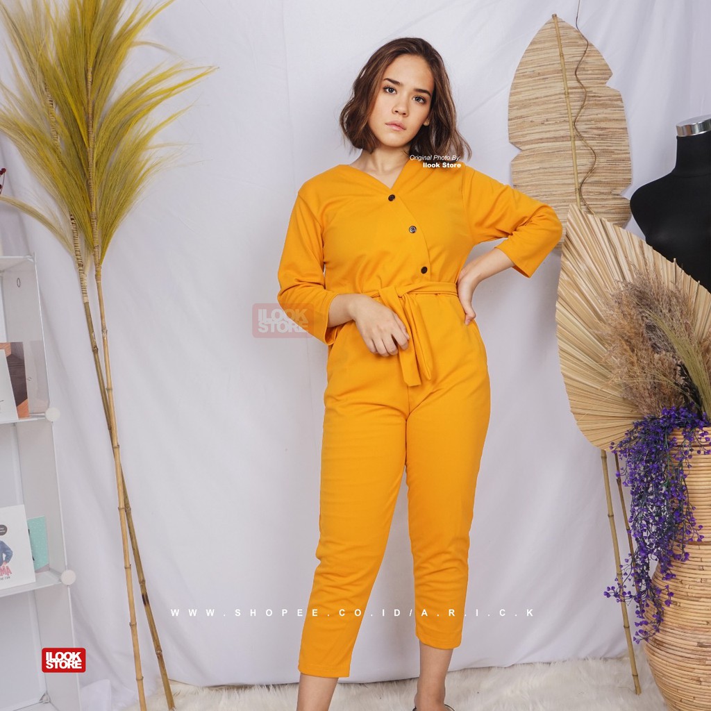 SEQUILBY JUMSUIT / JUMSUIT WANITA / JM SEQUILBY - Bahan Creap