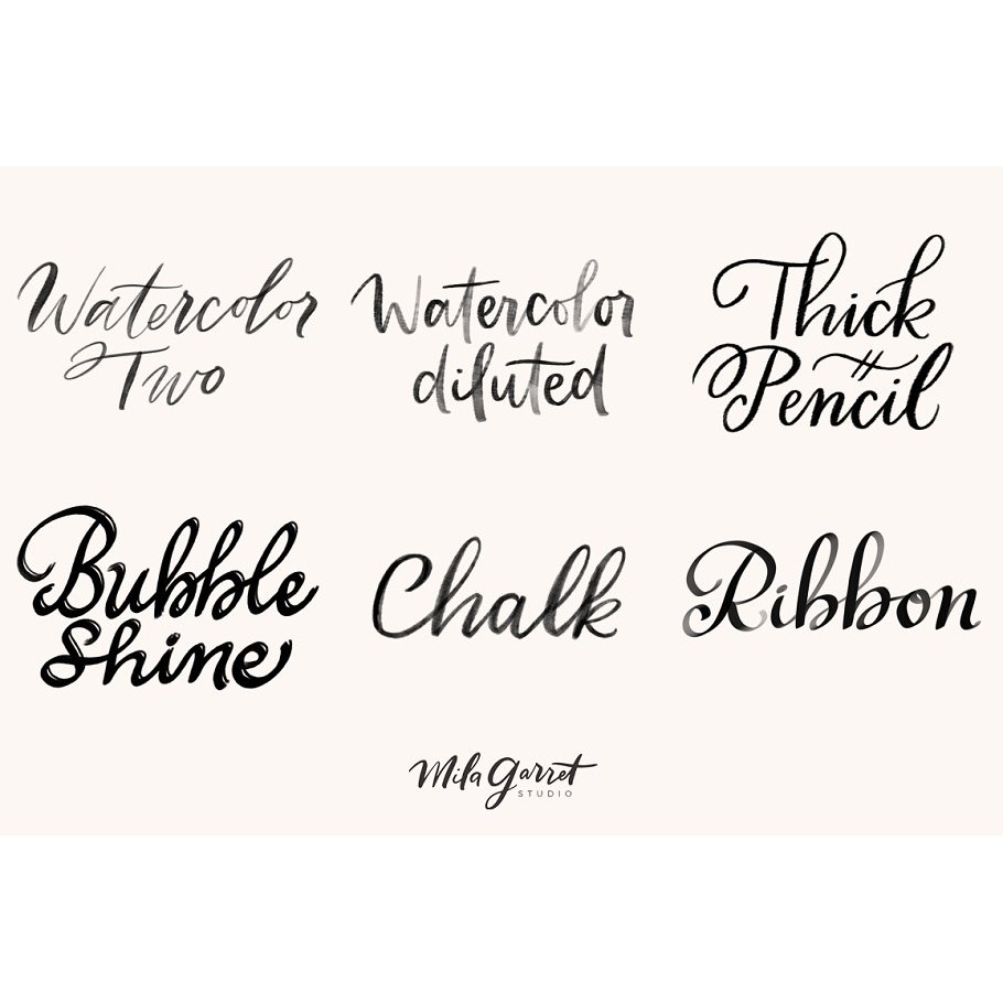 Procreate Brush - 53 Procreate Lettering Brushes Bundle