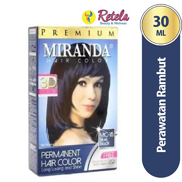 Miranda Hair Color Mc15 Blue Black 30Ml/ Miranda Hair
