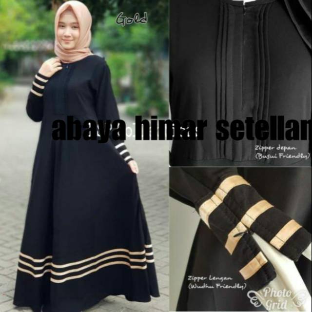 Gamis hitam pita busui