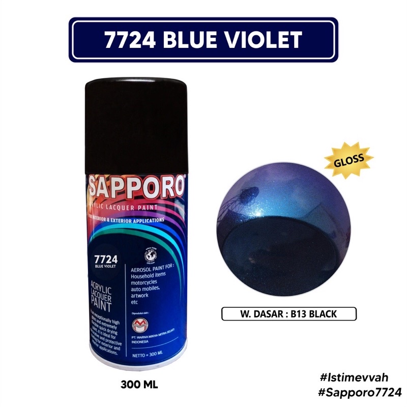 SAPPORO BUNGLON BLUE VIOLET 7724 (cat semprot)