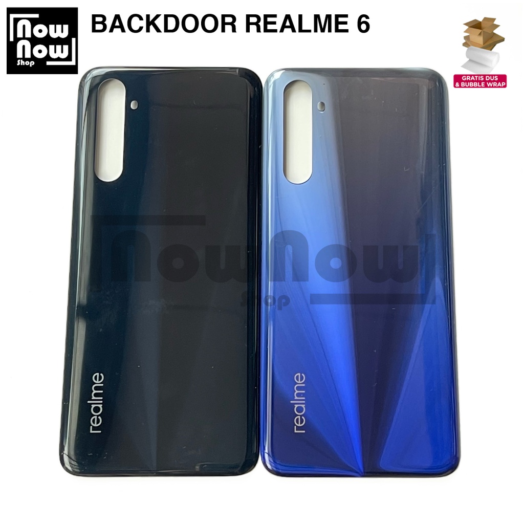 Backdoor Tutup Belakang Baterai Backcover Back Casing Kesing Housing Realme 6 RMX2001 Cover Belakang