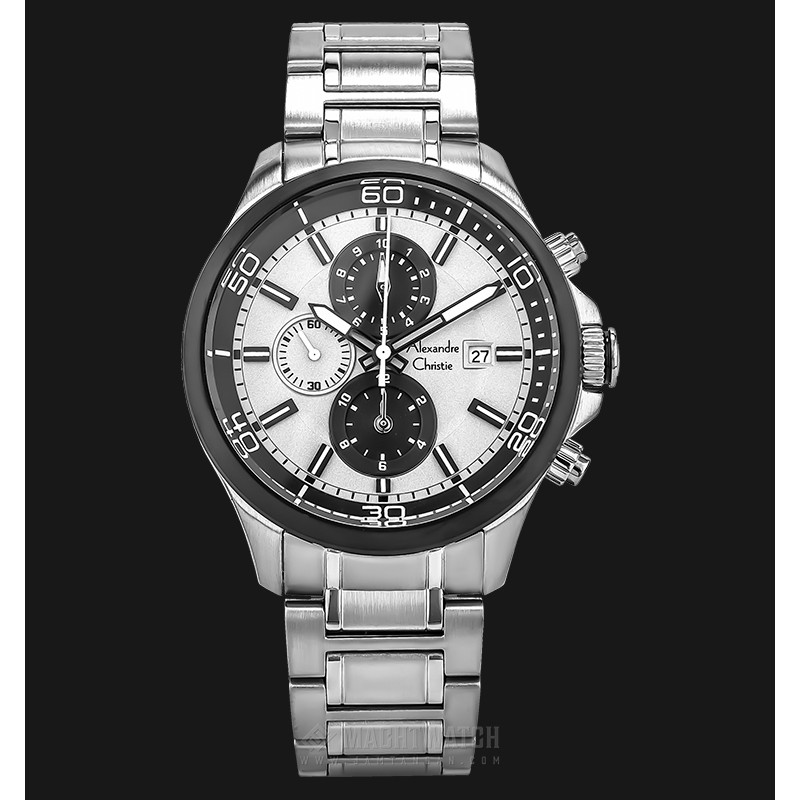 Alexandre Christie AC 6471 MC BTBGR Man Chronograph Silver Dial Stainless Steel