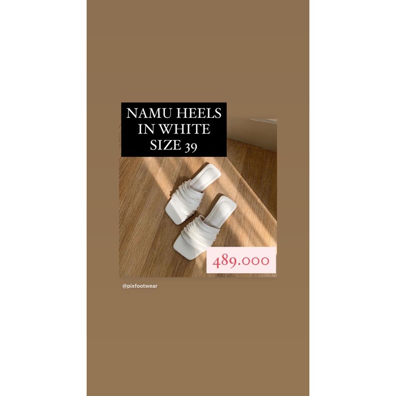 Pixfootwear x Honeykwk Namu Heels in Khaki size 36