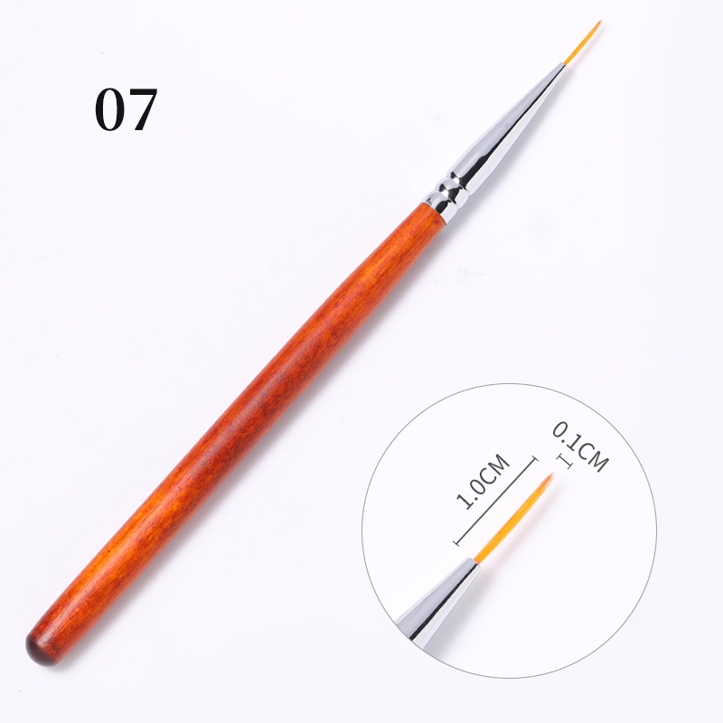 Liner Nail Art Acrylic Liquid Powder Carving UV Gel Extension extension Painting Brush Lines Liner Drawing Pen Manicuring Tools