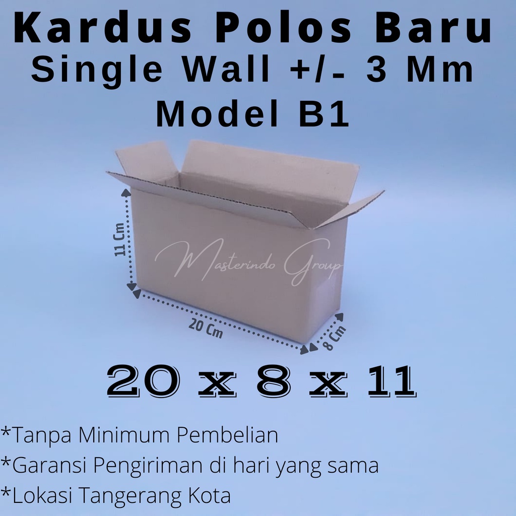 

Kardus Polos 20x8x11 Cm