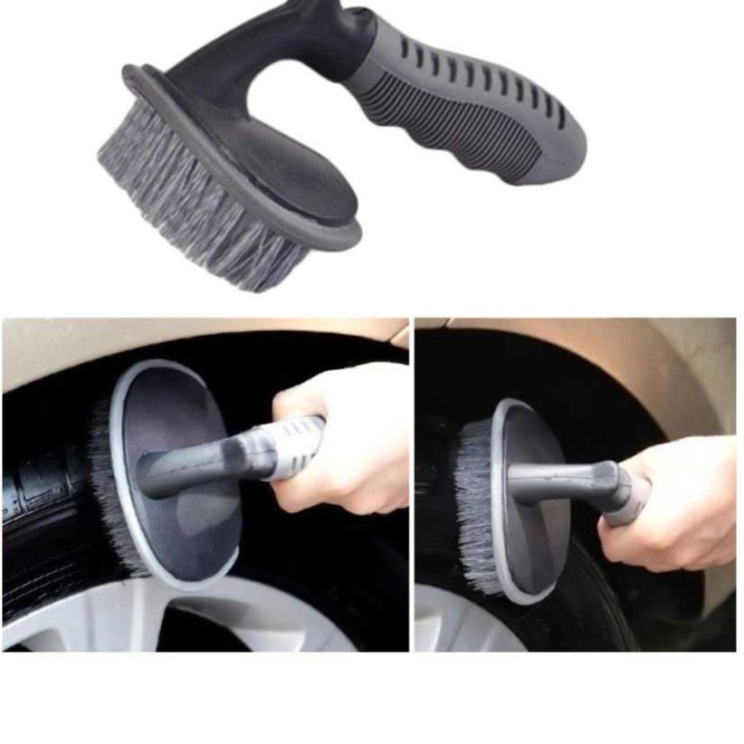 [COD] Car Tire Brush | Sikat Permbersih Velg Pelek Roda Ban Mobil &amp; Motor