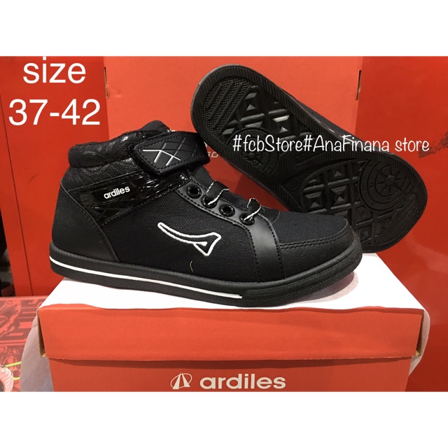 sepatu anak sekolah boots kvs01 ardiles