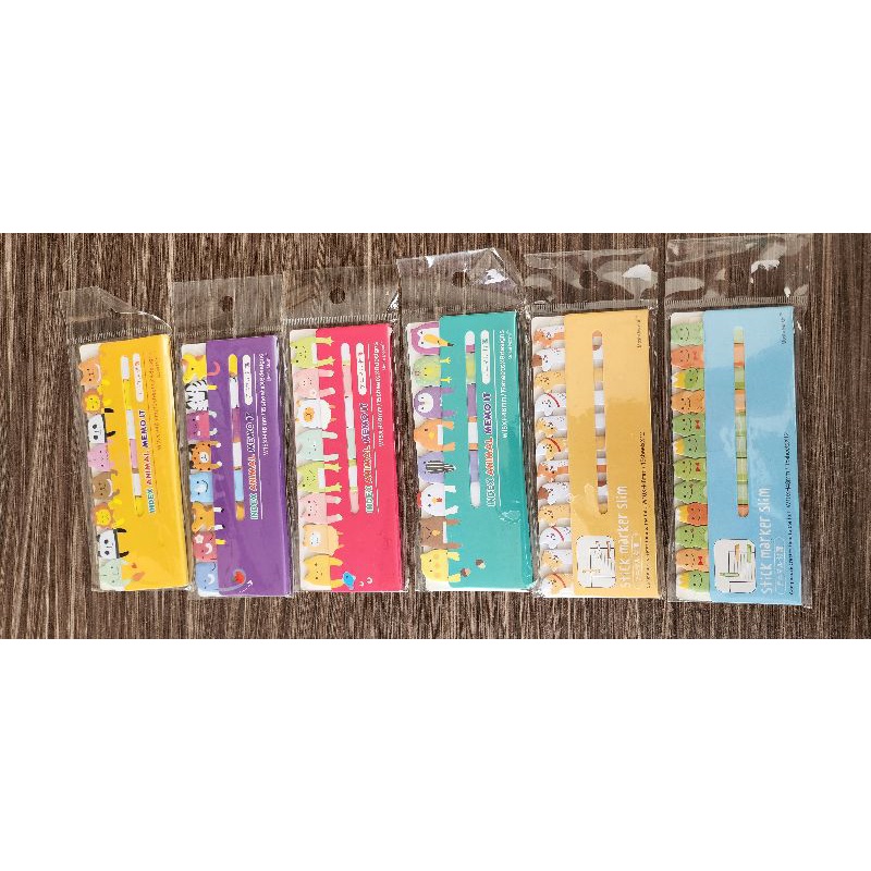 

Memo marker buku/ stiker selipan buku / animal memo stiker / sticker marker