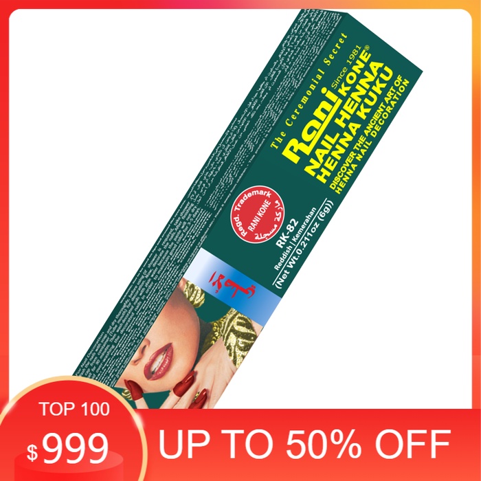 

Termurah Rani Kone Nail Decoration Paste Henna RK 82 Green Pack (Pcs)