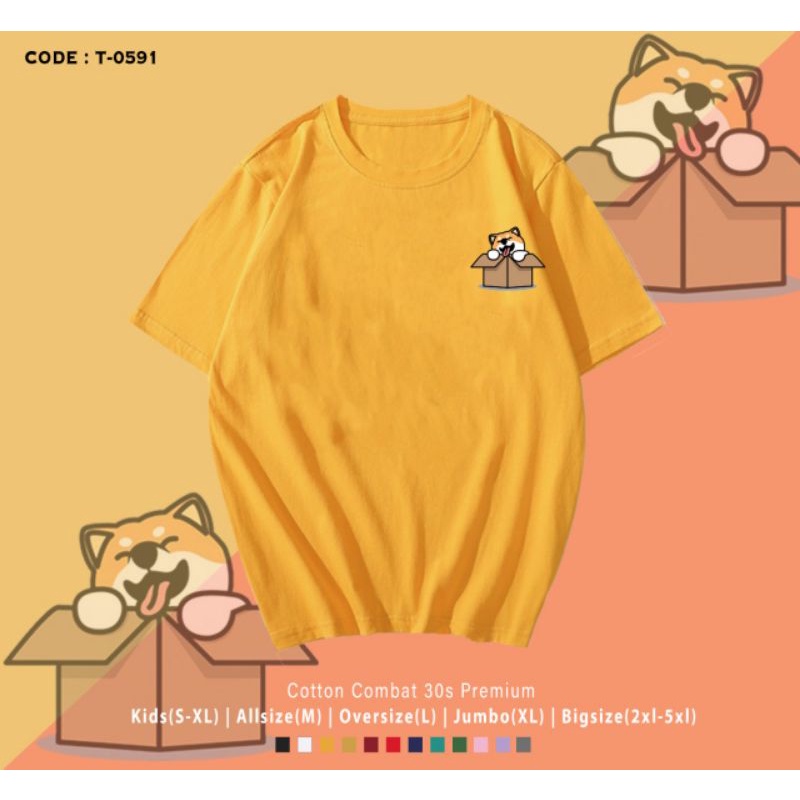 KAOS SHIBA GUGUK BOX/KOREAN DOG SHIBA TEE BOX