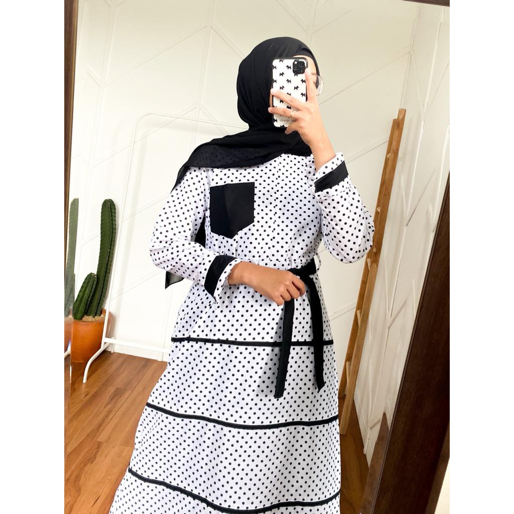 Bisa COD IFTA DRESS – OOTD Fashion Hits Dress muslim Maxi dress Pakaian wanita