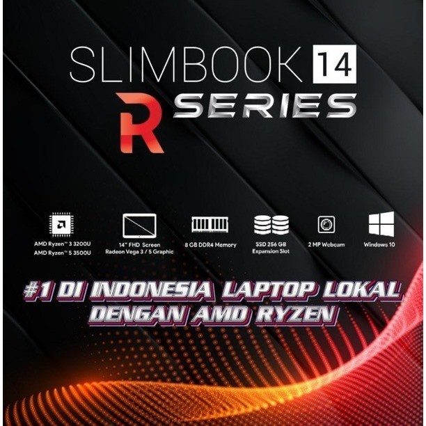 Laptop Gaming Baru Axioo Slimbook S1 Amd Ryzen 5 3500U Radeon Windows 11 Original Terlaris