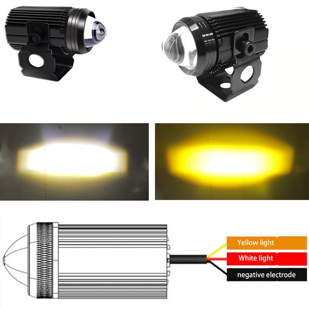 Lampu Depan LED H6 BA20D H4 Mini Anti Air Untuk Motor