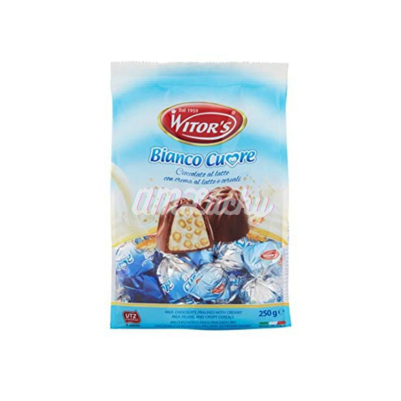 

Witor's Bianco Cuore Coklat Susu Praline 250gr