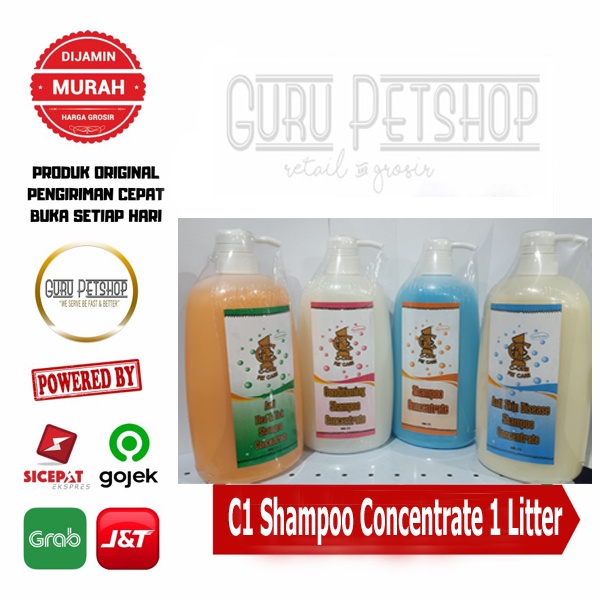 C1 Shampoo Concentrate - shampoo grooming anjing kucing 1 Liter