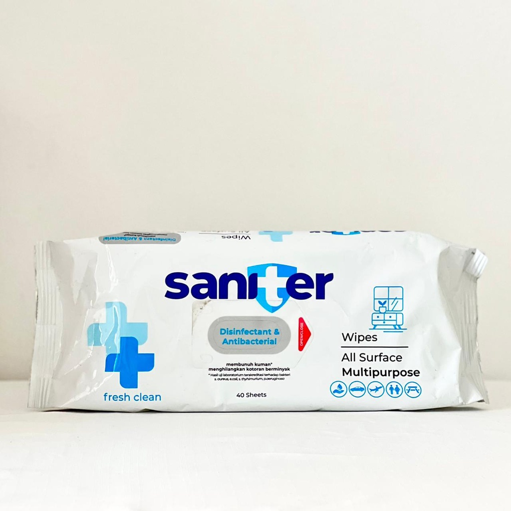 Saniter Wipes Fresh Clean Multipurpose 40s