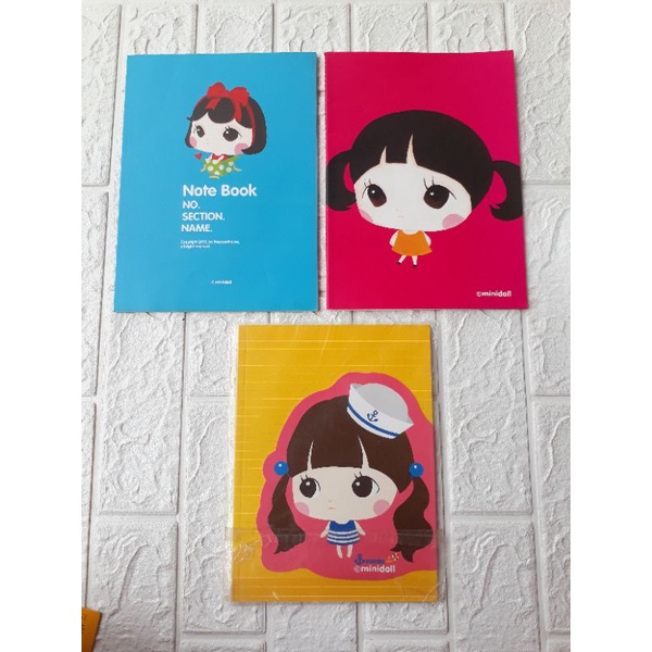 

MINIDOLL Paket 3pcs Notebook Buku Tulis