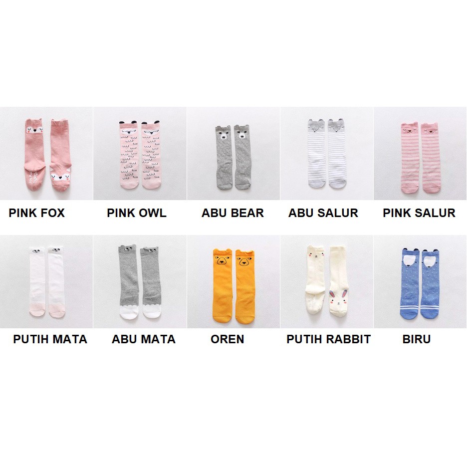 CHUBBI 2 Kaos Kaki Anak Laki Perempuan Panjang Korea