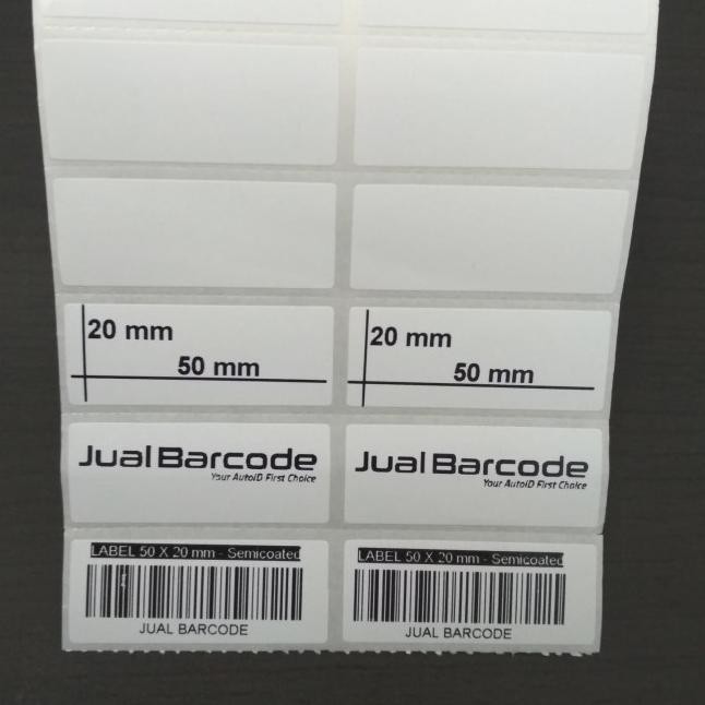 

♪ LABEL BARE 50 X 20 - 2 LINE - KERTAS STICKER LABEL SEMICOATED ♠