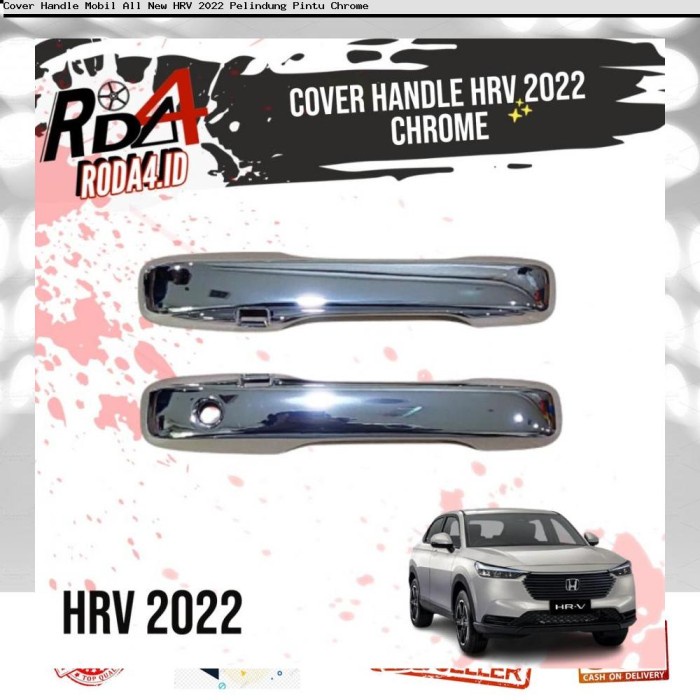 Cover Handle Mobil All New HRV 2022 Pelindung Pintu Chrome