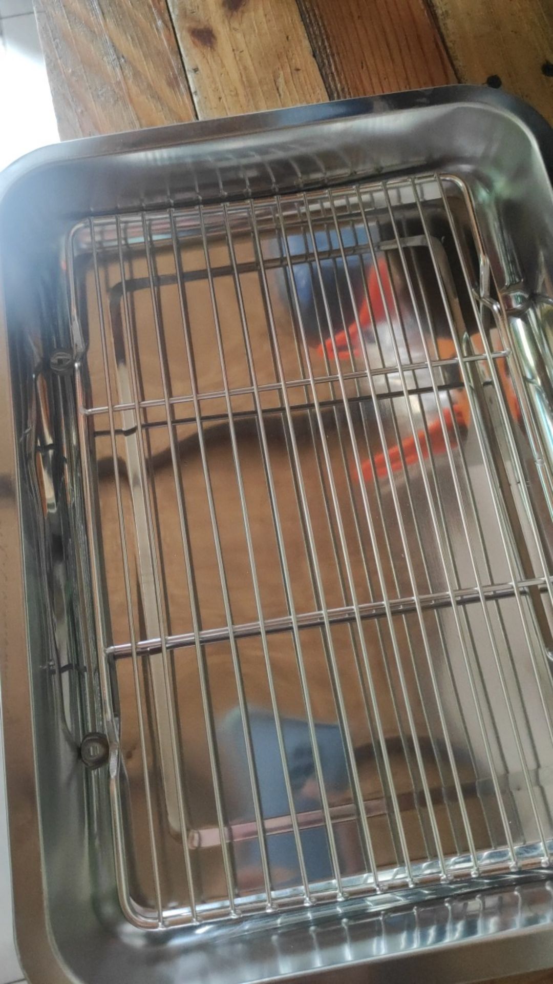 Nampan Tatakan Kue Dan Food Cooling Rack Stainless 31cmx20cmx1,5cm