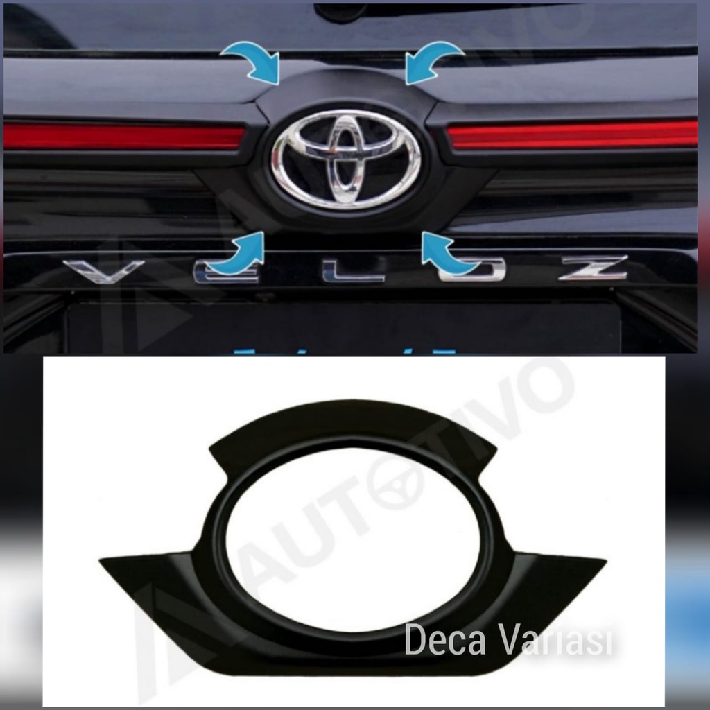 Trunk lid Veloz 2022 List Bagasi Tengah Mobil Veloz 2022 Hitam Doff