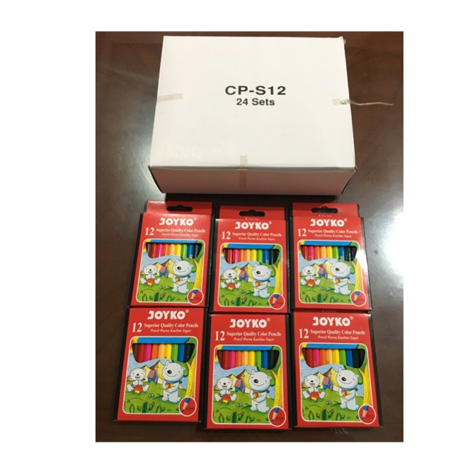 

Pensil warna joyko pendek 12 warna CP S12PB