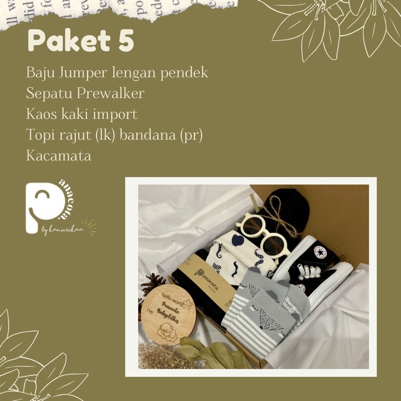 HAMPERS BAYI BARU LAHIR NEWBORN / KADO BAYI 1 TAHUN READY STOCK-Paket 5