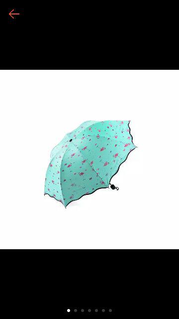 Tabasa Payung Lipat Flamingo Bunga