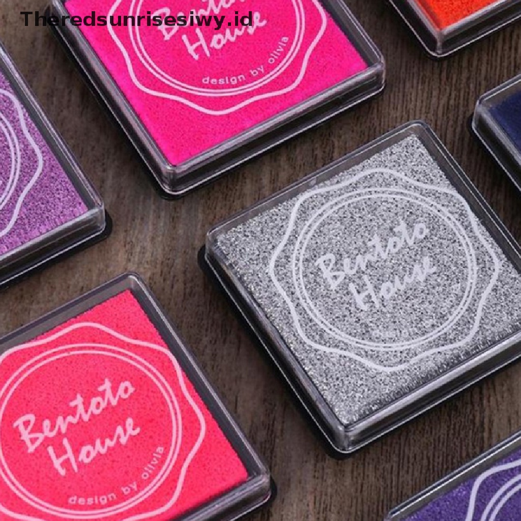 20pcs Bantalan Tinta Stempel Aneka Warna Untuk Kerajinan Scrapbook