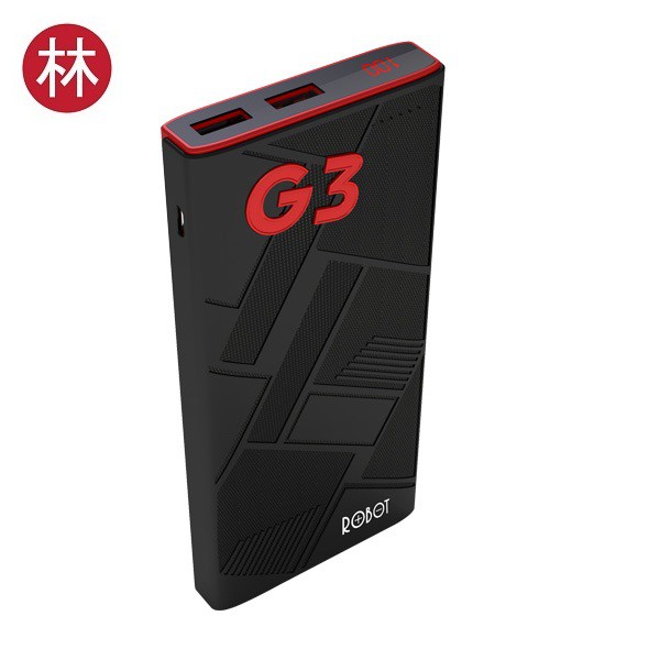 PROMO!! VIVAN POWER BANK ROBOT RT-G3 11000MAH POWER BANK BLACK+RED TERLARIS