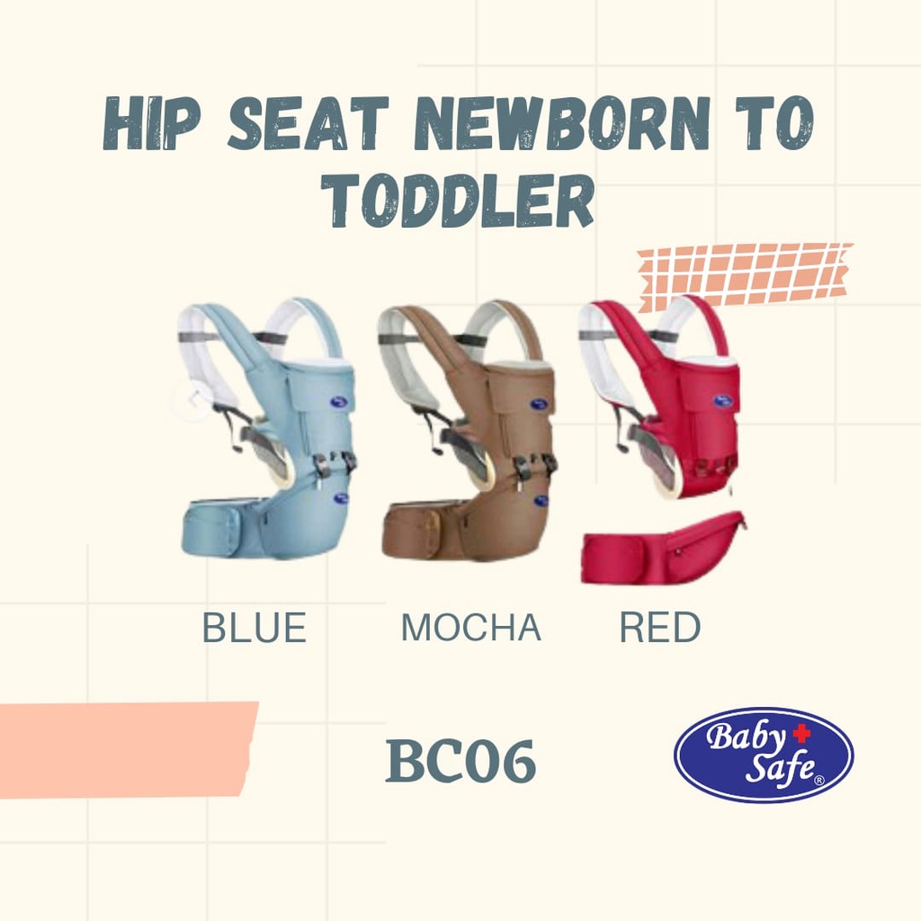 Baby Safe Hip Seat Newborn To Toddler BC06 BC07 GENDONGAN HIPSEAT BAYI