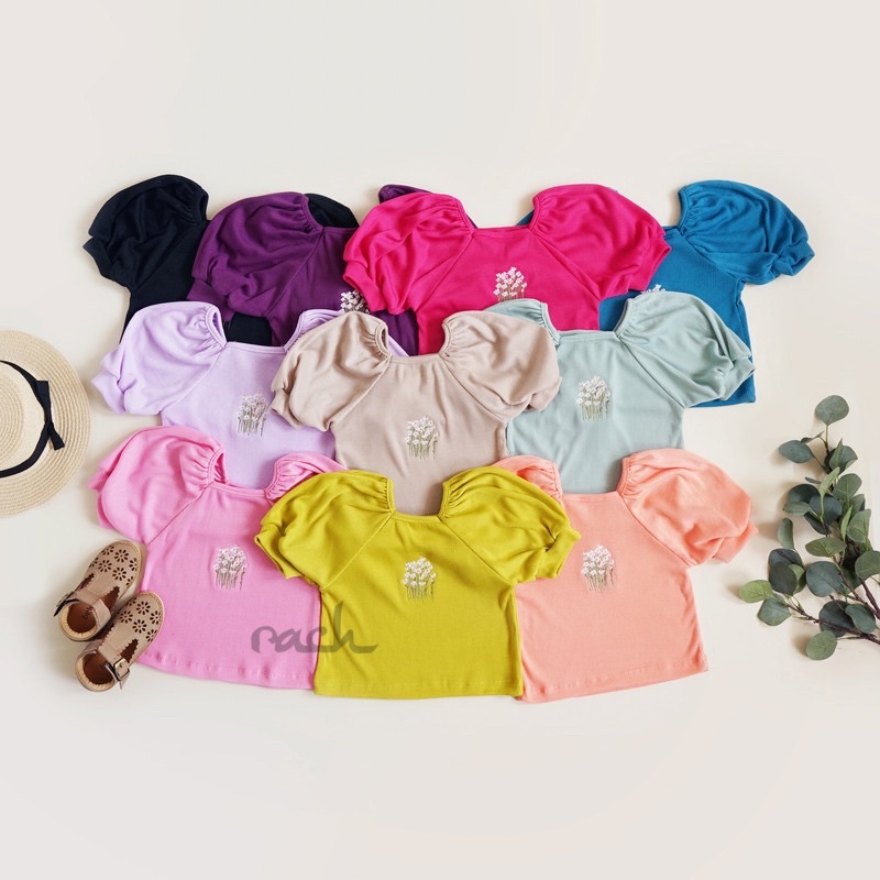 RACHIDKIDS / BAJU ANAK CEWEK LUCU / BELLA RIB TOP